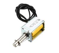 sourcing map Electroimán de solenoide de tipo Tirar de 3mm DC 3V de bastidor abierto, 3mm/15g 0mm/80g