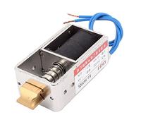 sourcing map Empujar tirar Tipo de bricolaje DC electroimán imán Solenoide 10mm 40N DC 24V 1.5A