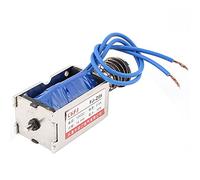 sourcing map Empujar tirar Tipo de bricolaje DC electroimán imán Solenoide 15mm 45N DC 12V 2.5A