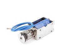 sourcing map Empujar tirar Tipo de bricolaje DC electroimán imán Solenoide 15mm 45N DC 24V 2A