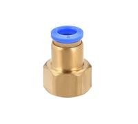 sourcing map Empuje para conectar el adaptador de montaje del tubo Tubo de 8 mm OD x G3 / 8 Conector neumático recto hembra Conexión de tubería