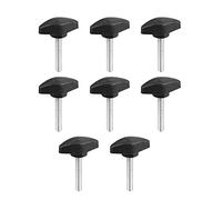 sourcing map Empuñadura de sujeción gripandles tornillo perillas empuñaduras m6 x 35 mm rosca en forma de t 8 piezas