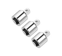 sourcing map Enchufe Adaptador Hembra 3/8 Pulgada a Macho 1/4 Pulgadas para Llaves Trinquete Acero Cr-V 26mm Longitud 3uds