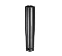 sourcing map Enchufe de impacto profundo de 6 puntos de 1/2 pulgada, 22 mm, enchufe métrico de 5.7 pulgadas (145 mm), acero 45# extra largo tratado térmicamente para reparación de pernos de eje de