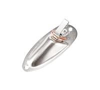 sourcing map Enchufe Salida Mono Cargado Guitarra 1/4", Toma Entrada Placa para Guitarra Eléctrica ST/SQ, Plata