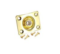 sourcing map Enchufe Salida Mono Guitarra 1/4 pulgadas 6.35mm, Toma Entrada Placa para Guitarra Eléctrica Gibson LP/EPI Les Paul, Dorada