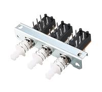 sourcing map Enclavamiento Pulsador Interruptor Piano Tipo Dpdt 6 Pin 3 Filas