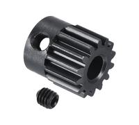 sourcing map Engranaje de Piñón Endurecido RC 32P de 5 Mm de Eje y 14T de Engranajes de Motor de Acero al Carbono para Coche RC, Barco y Dron