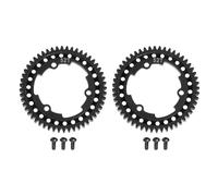 sourcing map Engranaje recto de acero endurecido M1, eje 52T de 34,4 mm, acero endurecido mod, mejora el engranaje principal para motor de cepillo sin escobillas modelo de coche (paquete de 2, negro)