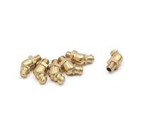 sourcing map 6Uds Engrasadores Boquilla de Grasa de Coche de Rosca 45 Grados de Latón M6 X 1mm