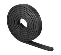 sourcing map EPDM Goma Espuma Lámina Tiras, Neopreno Láminas Rollos 10mm(T) x20mm(W) x3000(L), Bricolaje Goma Junta, Sellado Acolchado, Reducción Vibración Estera