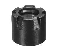 sourcing map ER11-M(M13) Tuerca de sujeción tipo pinza con agujeros de equilibrio dinámico, aleación de acero 40Cr para soporte de herramientas de fresado de torno de mandril de máquina CNC, color