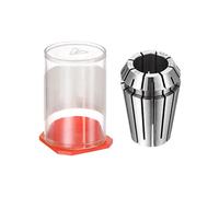 sourcing map ER20 Resorte Pinza 12mm Mandril 65Mn Acero para CNC Grabado Máquina Torno Fresado