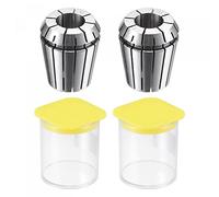 sourcing map ER32 Resorte Pinza, 16mm Mandril para CNC Grabado Máquina Torno Fresado 2 Piezas