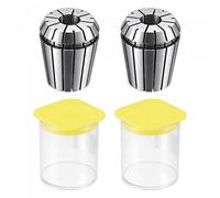 sourcing map ER32 Spring Collet, 12mm Chuck para máquina de grabado CNC Torno Fresado 2pcs