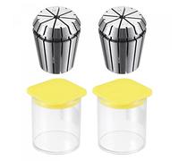 sourcing map ER32 Spring Collet, mandril de 4 mm para máquina de grabado CNC Torno Fresado 2pcs