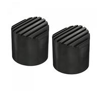 sourcing map Escalera Antideslizante Pies Estera 52mm ID Goma Redondo Telescópico Escalera Accesorios Almohadilla Funda Cojín para Escalera Protección Negro Paquete de 2