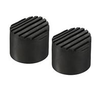 sourcing map Escalera Antideslizante Pies Estera 64mm ID Goma Redondo Telescópico Escalera Accesorios Almohadilla Funda Cojín para Escalera Protección Negro Paquete de 2