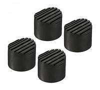 sourcing map Escalera Antideslizante Pies Estera 64mm ID Goma Redondo Telescópico Escalera Accesorios Almohadilla Funda Cojín para Escalera Protección Negro Paquete de 4