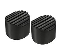 sourcing map Escalera Antideslizante Pies Estera 68mm ID Goma Redondo Telescópico Escalera Accesorios Almohadilla Funda Cojín para Escalera Protección Negro Paquete de 2