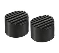 sourcing map Escalera Antideslizante Pies Estera 72mm ID Goma Redondo Telescópico Escalera Accesorios Almohadilla Funda Cojín para Escalera Protección Negro Paquete de 2