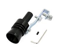 sourcing map Escape Tubo Silenciador Simulador de Sonido Pito de Negro Xl
