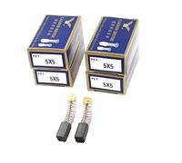 sourcing map Escobillas de Carbón 4 Pares, 10mm x 5mm x 5mm, para Taladro Eléctrico Herramienta Eléctrica Motorizada, Pieza de Reparación de Repuesto
