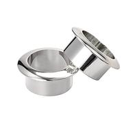 sourcing map Escritorio Ojal 30mm para Organizar y Proteger Cuerda Nylon Plateado Tono Paquete de 2