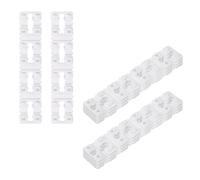 sourcing map Espaciador de Interruptor y Enchufe, Lámina de Toma de Corriente Eléctrica de 5,5mm de Grosor para Caja Eléctrica Doméstica, Paquete de 40, Blanco