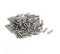 sourcing map Espigas sujetar Elementos 100uds 2,5mm x 10mm de Acero Inoxidable Cilindro