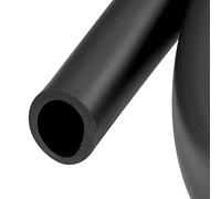 sourcing map Espuma Agarre Tubo Mango Agarres 30mm ID 5mm Pared Grueso 1.5m Negro Antideslizante para Gimnasio, Herramientas Manija Soporte