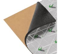 sourcing map 200cm x 50cm Vehículo Insonorizante Forro Aluminio Papel Adhesivo 10mm de Espesor Espuma Aislante de Calor Aislamiento Térmico Acústico Amortiguación de Sonido 1㎡