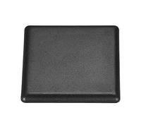sourcing map Estándar Plástico Cuadrado Aluminio Extrusión Extremo Tapa Negro 45x45mm 10uds
