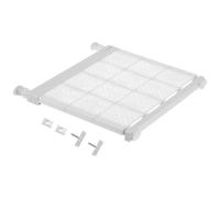 sourcing map Estante extensible de tensión de armario de 14.9 a 23.6 pulgadas, organizador de armario ajustable de 2.5 x 14.1 pulgadas, estante de almacenamiento con patrón de flores para armario