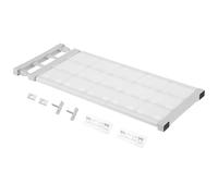 sourcing map Estante extensible de tensión de armario de 23.6 a 39.37 pulgadas, organizador de armario ajustable de 2.4 x 9.45 pulgadas, estante de almacenamiento con patrón de flores para armario