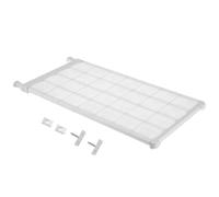 sourcing map Estante extensible de tensión de armario de 28.75 a 49.22 pulgadas, organizador de armario ajustable de 2.5 x 14.1 pulgadas, estante de almacenamiento con patrón de flores para armario