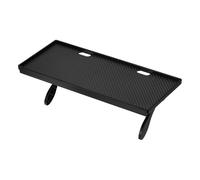 sourcing map Estante superior de TV, estante para monitor de TV, estantes de plástico ajustables de 11.8 x 4.9 pulgadas, soporte superior para monitor, estantes de ajuste universal, almacenamiento con