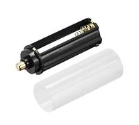sourcing map Estuche de Adaptador de Almacenamiento de batería AAA 3x1.5V, convertidor de Soporte de batería 18650 para Linterna LED AAA 4 Set