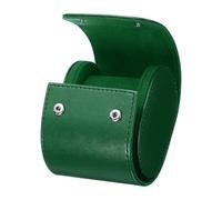 sourcing map Estuche de viaje para reloj con una sola ranura portátil de cuero para hombres y mujeres, organizador de almacenamiento de relojes con almohadas extraíbles para viajes, exhibición,