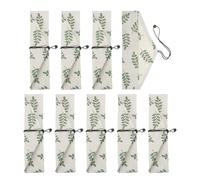 sourcing map Estuche para palillos, 9 piezas de almacenamiento de palillos estilo japonés, bolsa portátil para utensilios de viaje, bolsa de almacenamiento de vajilla para cuchara, tenedor, popotes