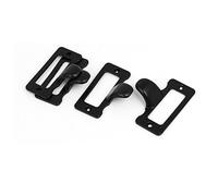 sourcing map Etiqueta Soporte Tirador Asas, Vintage Etiqueta Marco Cajón Perillas para Gabinete Alacena, Negro 48x22mm Paquete 4 w Tornillos