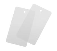 Sourcing Map Etiquetas de envío de PVC impermeables en blanco, etiquetas de identificación de producto, color gris, paquete de 200, 1.97 x 3.54 pulgadas
