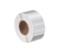 sourcing map Etiquetas Térmicas de Resina, Etiquetas Adhesivas de Rectángulo Plateada Metálica, 40x20mm, para Embalaje, Proyecto Artesanal, 2000 Etiquetas para Impresora, 1 Rollo