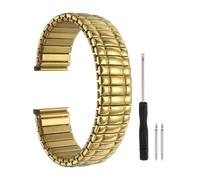 sourcing map Expansion - Correas de reloj elásticas de acero inoxidable de 20 mm con herramienta de extracción de barras de resorte para mujeres y hombres, correas de reloj de repuesto de metal, color