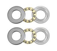 sourcing map F12-23M Empuje Bola Rodamientos 12mm x 23mm x 7,5mm Cromo Acero Individual Dirección 2uds