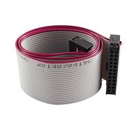 sourcing map FC24P IDC 24Pin F/F Disco duro Cable de extensión de datos Cable de cinta plana Conector de 50 cm de largo para placa base