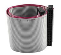sourcing map FC40P IDC 40-pin F/F Disco duro Cable de extensión de datos Cable de cinta plana Conector de 40 cm de largo para placa base