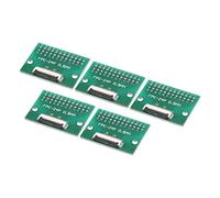sourcing map FFC FPC PCB Convertidor Placa 24P 0.5mm Enchufe Lateral, Reverso 1.0mm, a DIP 2,54mm para LCD 3D Impresora Cámara DVD TV Ordenador Portátil Audio Paquetes 5