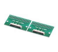 sourcing map FFC FPC PCB Convertidor Placa 30P 0.5mm Enchufe Lateral, Reverso 1.0mm, a DIP 2,54mm para LCD 3D Impresora Cámara DVD TV Ordenador Portátil Audio Paquetes 2