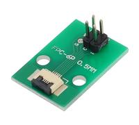 sourcing map FFC - Placa de conector FPC de 4 pines de 0,5 mm, 2,54 mm a 1,0 mm, 2,54 mm, placa convertidora PCB para televisores LCD, cámaras digitales, portátiles